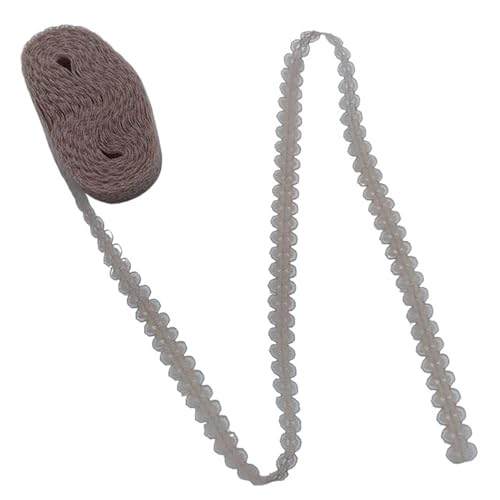 Vintage-Spitzenbordüre, 10M Spitze Bilateral Ribbon Trim Stoff bestickt Netz Breite 14MM(Color1) von WEKONUMEX