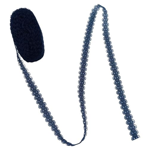 Vintage-Spitzenbordüre, 10M Spitze Bilateral Ribbon Trim Stoff bestickt Netz Breite 14MM(Color5) von WEKONUMEX