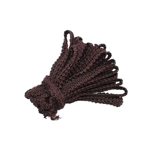 Vintage-Spitzenbordüre, 12M Spitzenbesatzband aus Polyester, geflochtene Spitze, Nähen, Kleidungszubehör, Kurve, Spitze(F15) von WEKONUMEX