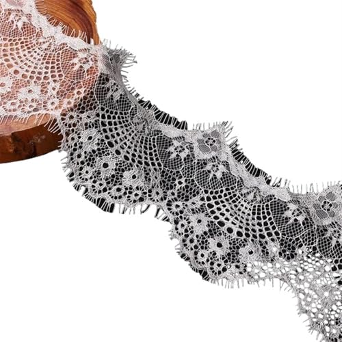 Vintage-Spitzenbordüre, 3 Yards DIY Spitze Stoff 9,5 cm Gurtband Besticktes Band(Color2) von WEKONUMEX