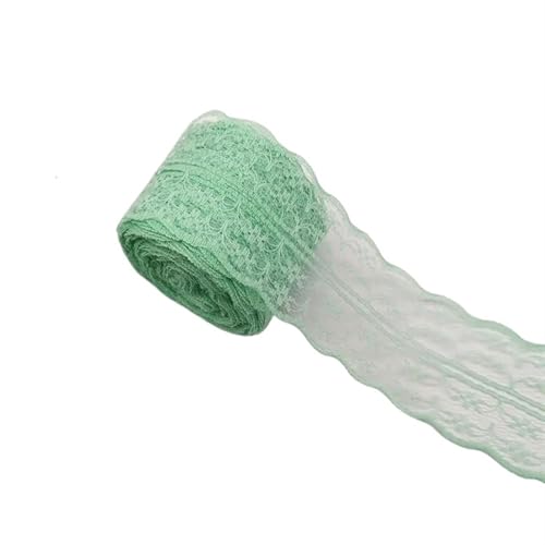Vintage-Spitzenbordüre, 4,5 cm Spitzenband, DIY-Bastelband, Borte for Nähen von Blumenbändern(Light green) von WEKONUMEX