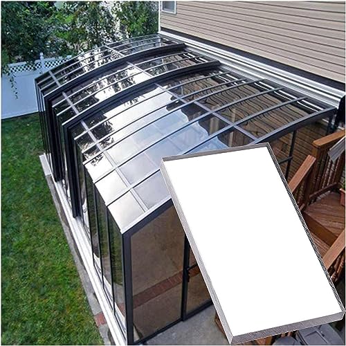 Vordach für Haustür, Polycarbonat-Roofing Panels Resistant 3mm Thick Heat Insulating Clear 1-1,5m x 3-24m(1x20m) von WEKONUMEX