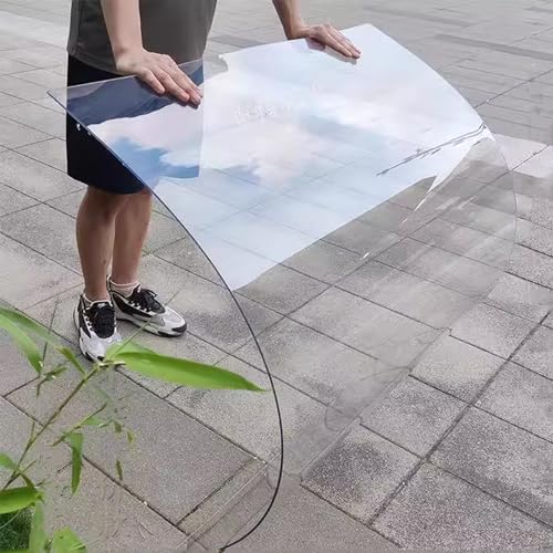 Vordach für die Haustür, 1,5 mm Clear Protected Impact-Resistant Waterproof Multiple Sizes(0.8m x 2m(2.6ft x 6.6ft)) von WEKONUMEX
