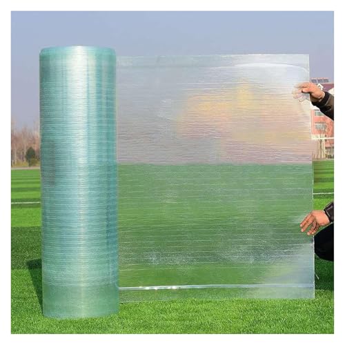 Vordach für die Haustür, Transparent 0,8 mm wasserdicht Insulation Gewächshaus Mehrfachgrößen(WxL: 0.5x12m(1.64x39.4ft)) von WEKONUMEX