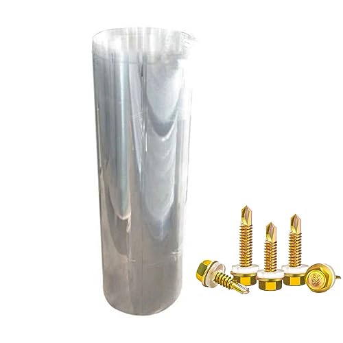 WEKONUMEX Auvent de porte d'entrée, 1 mm Polycarbonat, wasserdicht, geschützte Dachplatten, mehrere Größen, Carport-Gewächshaus (0,8 x 5 m) von WEKONUMEX