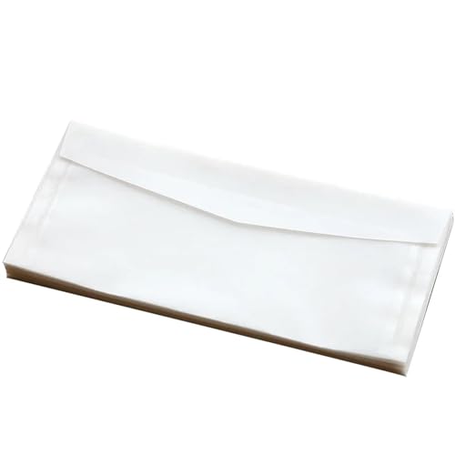 WEKONUMEX Hochzeit Postkarte Einladungen, 10er-Set Hochzeitseinladungen und Umschläge, transparent, mehrere Größen(12.5cmX17.5cm) von WEKONUMEX