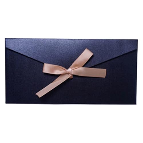 WEKONUMEX Hochzeit Postkarte Einladungen, Hochzeitseinladungskarte mit Umschlägen, Mehrfarbig, 10 Stück(Long-Carbon-Black) von WEKONUMEX