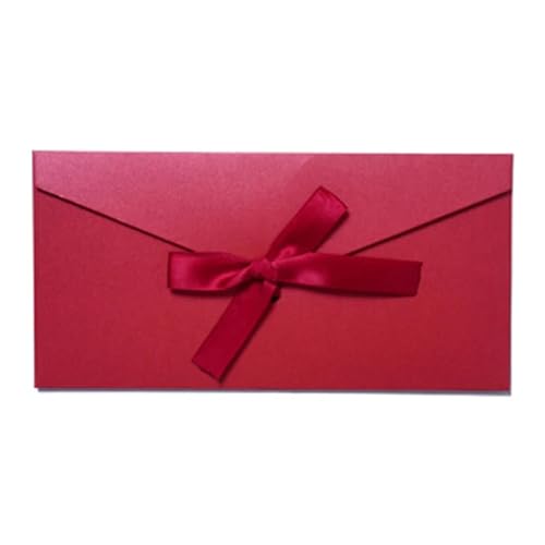 WEKONUMEX Hochzeit Postkarte Einladungen, Hochzeitseinladungskarte mit Umschlägen, Mehrfarbig, 10 Stück(Long-Red-Wine) von WEKONUMEX