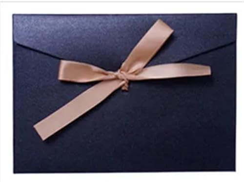 WEKONUMEX Hochzeit Postkarte Einladungen, Hochzeitseinladungskarte mit Umschlägen, Mehrfarbig, 10 Stück(Short-Carbon-Black) von WEKONUMEX