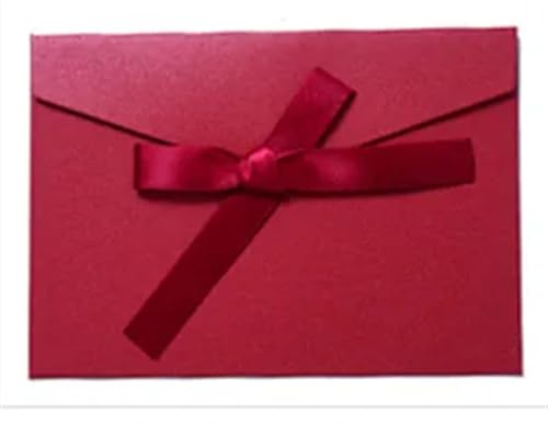 WEKONUMEX Hochzeit Postkarte Einladungen, Hochzeitseinladungskarte mit Umschlägen, Mehrfarbig, 10 Stück(Short-Red-Wine) von WEKONUMEX