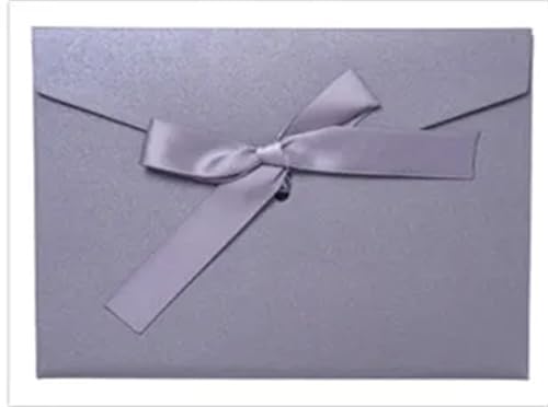 WEKONUMEX Hochzeit Postkarte Einladungen, Hochzeitseinladungskarte mit Umschlägen, Mehrfarbig, 10 Stück(Short-Silver-White) von WEKONUMEX