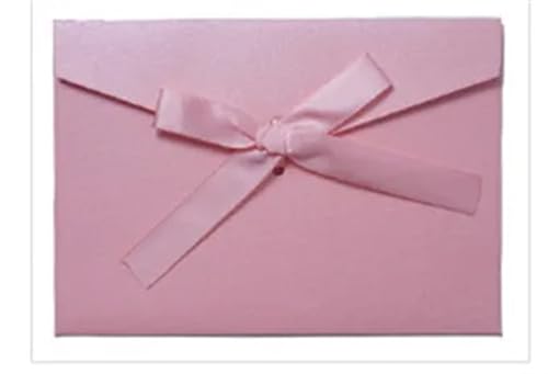 WEKONUMEX Hochzeit Postkarte Einladungen, Hochzeitseinladungskarte mit Umschlägen, Mehrfarbig, 10 Stück(Short-pink) von WEKONUMEX