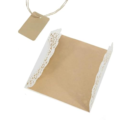 WEKONUMEX Hochzeit Postkarte Einladungen, Hochzeitseinladungskarten mit Umschlägen 10,30,50 Stück 14,5x14,5cm Gelb-Kraftpapier(Print-on-Demand,50pcs) von WEKONUMEX
