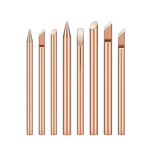 WEKONUMEX Lötkolbenspitzen Ersatz, 4 stücke Externe Wärme BCDK Kupfer Solder Kopf 30w 40w 60w Schweißen Reparatur Werkzeuge(4pcs 60w) von WEKONUMEX