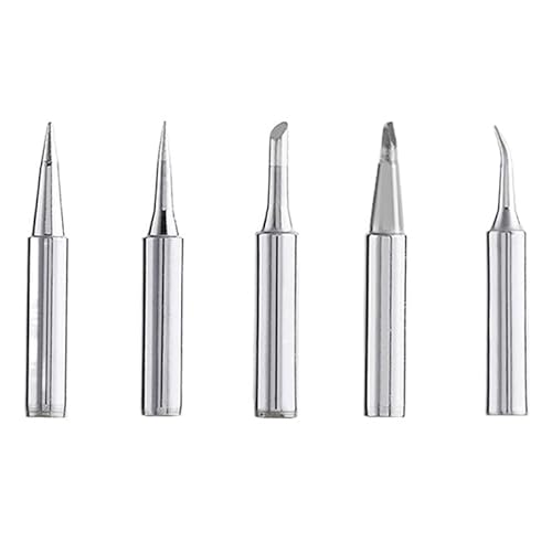 WEKONUMEX Lötkolbenspitzen Ersatz, 5Pcs 900M-TI 900M-TB Lötkolben Kopf Set Innen Heißer Bare Elektrische(5PCS) von WEKONUMEX