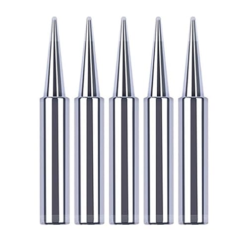 WEKONUMEX Lötkolbenspitzen Ersatz, 5Pcs 900M-TI 900M-TB Lötkolben Kopf Set Innen Heißer Bare Elektrische(5PCS B) von WEKONUMEX