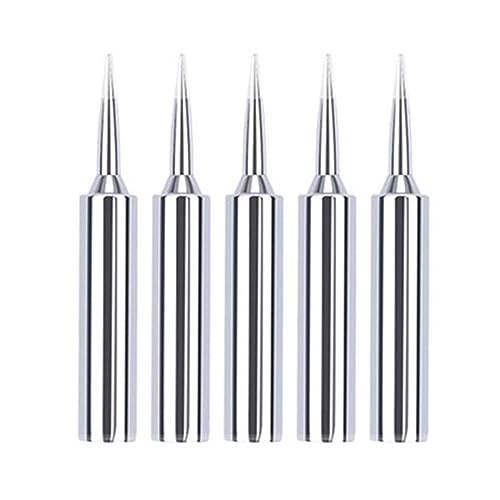 WEKONUMEX Lötkolbenspitzen Ersatz, 5Pcs 900M-TI 900M-TB Lötkolben Kopf Set Innen Heißer Bare Elektrische(5PCS I) von WEKONUMEX