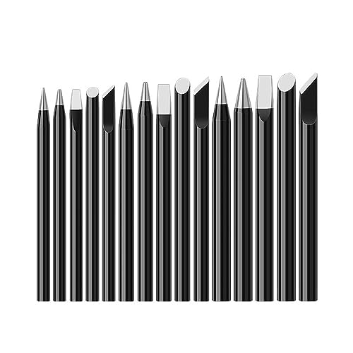 WEKONUMEX Lötkolbenspitzen Ersatz, Extern beheizter 30W40W60W Schweißkopf mit scharfer Messerspitze(D,40W 1PCS) von WEKONUMEX