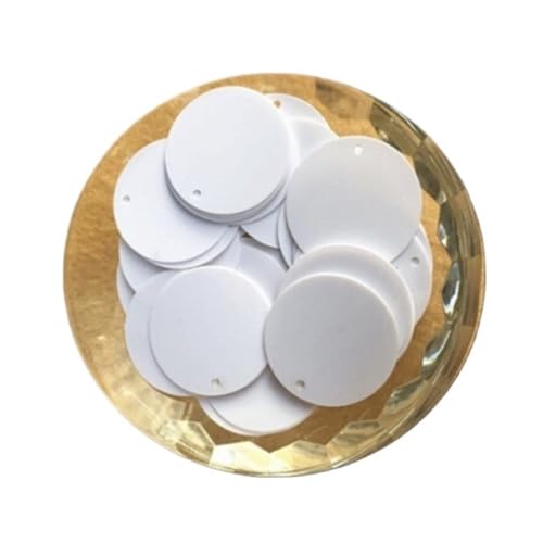 WEKONUMEX Pailletten Applique, 1 Beutel 8–20 mm kreative Bastelpailletten, Bastelpailletten mit 1 Loch(15mm*30) von WEKONUMEX