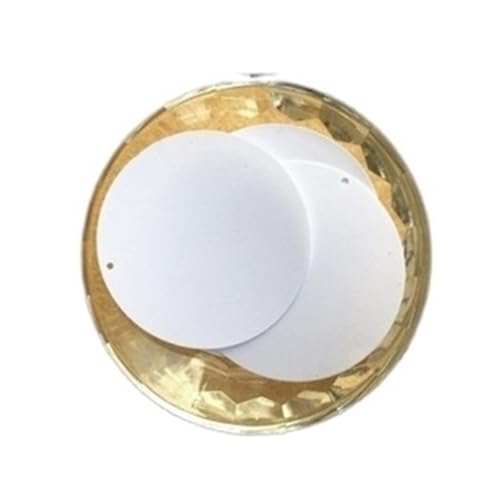 WEKONUMEX Pailletten Applique, 1 Beutel 8–20 mm kreative Bastelpailletten, Bastelpailletten mit 1 Loch(20mm*35) von WEKONUMEX