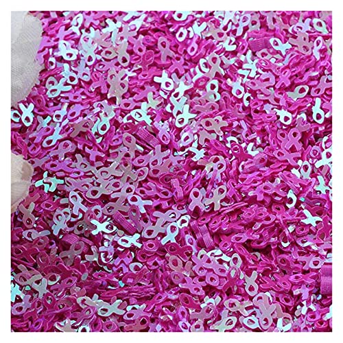 WEKONUMEX Pailletten Applique, 10 g Pailletten, rosa Band, lose PVC-Pailletten, Z719(Rose Red) von WEKONUMEX