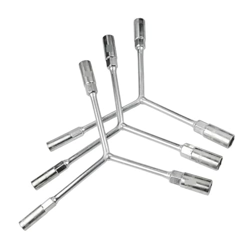 WEKONUMEX Steckschlüssel, Y-Form Radschlüssel Fahrrad Auto Fahrrad Reparatur Werkzeug Spanner Dreizack Sechskanthülse Super Steckdosen Werkzeuge(Short 8 10 12mm) von WEKONUMEX