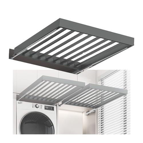 WEKONUMEX ausziehbarer hosenständer, Ausziehbare Hosenschublade Wäscheständer Schrank über der Waschmaschine(764-814mm) von WEKONUMEX