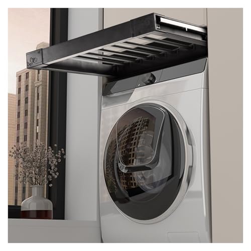 WEKONUMEX ausziehbarer hosenständer, Ausziehbarer Hosentrocknerständer, unsichtbar, for Waschmaschine, Aluminiumlegierung, ABS, mehrere Größen(65-85cm) von WEKONUMEX