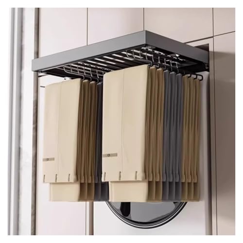 WEKONUMEX ausziehbarer hosenständer, Verstellbarer, ausziehbarer, versteckter Hosenständer for die Waschmaschine(764-814mm) von WEKONUMEX