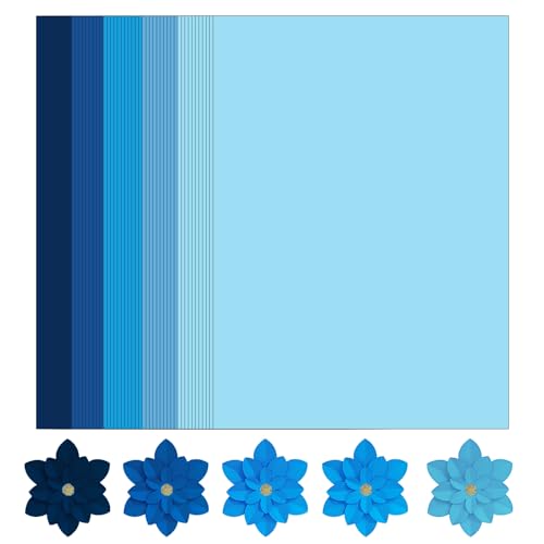 Blues Cardstock Bastelpapier-Einband, 8,5 x 11 cm, Blautöne, sortiert, farbig, Scrapbook-Papier, 36,3 kg, Karton für Bauarbeiten, Basteln, Prägen, Quilling, Kartenherstellung, 30 Blatt Blues Cardstock Bastelpapier-Einband, 8,5 x 11 cm, Blautöne, sortiert, farbig, Scrapbook-Papier, 36,3 kg, Karton für Bauarbeiten, Basteln, Prägen, Quilling, Kartenherstellung, 30 Blatt von WEKOOSE