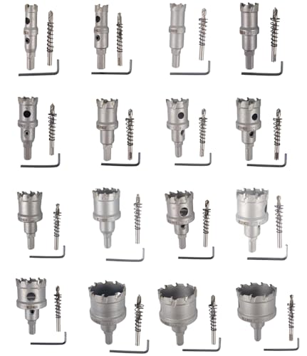 WELDINGER 16x Lochsäge Hartmetall Satz XL 16-50mm für Stahl, Edelstahl NE-Metall Guss WELDINGER 16x Lochsäge Hartmetall Satz XL 16-50mm für Stahl, Edelstahl NE-Metall Guss von WELDINGER