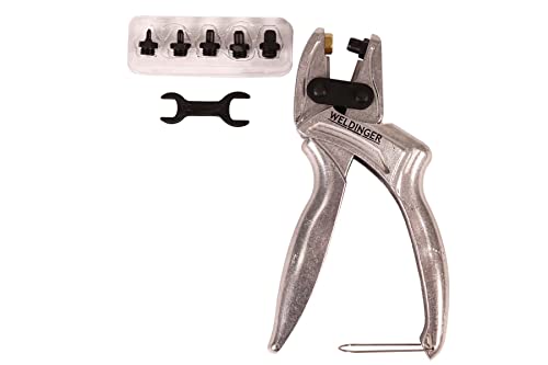 WELDINGER Profi-Lochzange 1-6 mm mit auswechselbaren Locheisen WELDINGER Profi-Lochzange 1-6 mm mit auswechselbaren Locheisen von WELDINGER