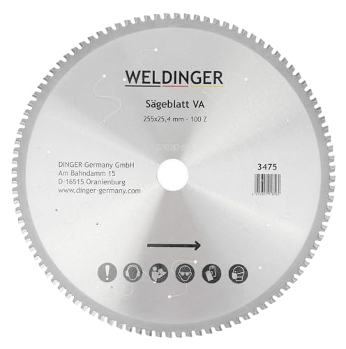 WELDINGER Sägeblatt VA 100 Zähne für MetallKaltsäge MS256 von WELDINGER