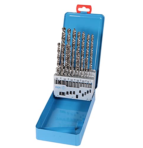 WELDINGER Spiralbohrerset "Lang" Zylinderschaft, 1-10 mm, 19-teilig HSS-GK DIN 340 Typ RN von WELDINGER