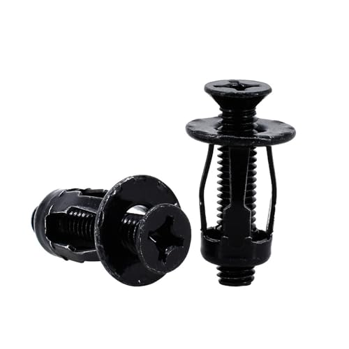 Blütenblatt-Spreizmutter M4 M5 M6 M8 Molly Jack Nut Sechskantschraube Nietmuttern-Set Metall Blütenblattform Páncel Klemme Rivnut Nieten Einsätze(Phillips Flat(Black),M4x20(5Pcs)) von WELDRIC