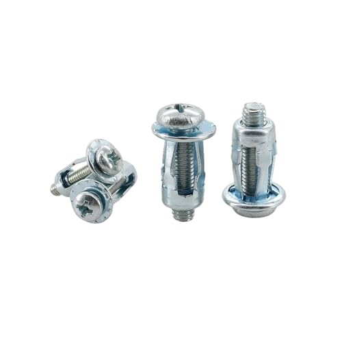 Blütenblatt-Spreizmutter M4 M5 M6 M8 Nieteinsatzmuttern Mutter Dehnschraube Blütenblattform Metallmutter Panel Lizenz Fix Lock Klemme Rivnut(Cross Head (Silver),M5x18(5Pcs)) von WELDRIC
