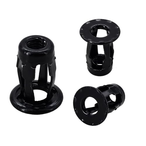 Blütenblatt-Spreizmutter M4 M5 M6 M8 Nieteinsatzmuttern Mutter Dehnschraube Blütenblattform Metallmutter Panel Lizenz Fix Lock Klemme Rivnut(Nut Only(Black),M5x18(5Pcs)) von WELDRIC