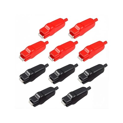 Prüfspitze Krokodilklemme 1PC 20A Elektrische Test Clips Elektrische Werkzeug Teile, Klemme mit Rot/Schwarz PVC Isolierte Ummantelte(10PCS) von WELDRIC