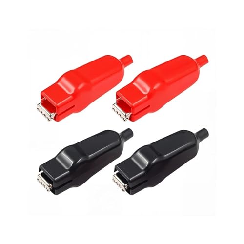 Prüfspitze Krokodilklemme 1PC 20A Elektrische Test Clips Elektrische Werkzeug Teile, Klemme mit Rot/Schwarz PVC Isolierte Ummantelte(4PCS) von WELDRIC