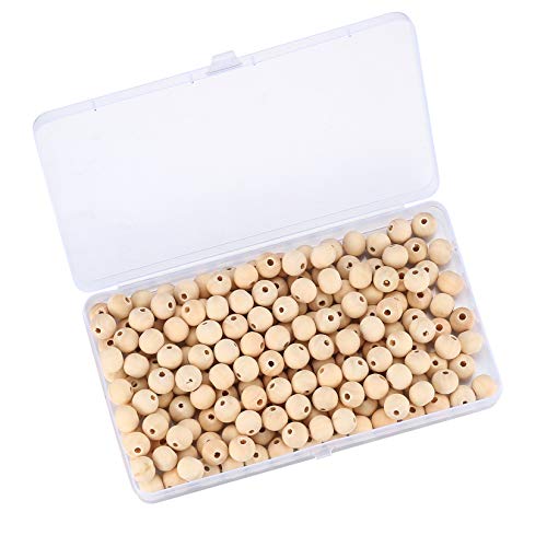 WELHAEPI 200 Stück Holzperlen zum Auffädeln, Natur Holzkugeln, 12mm Runde Holzperlen mit Loch für Makramee DIY Schmuck Herstellung Heimwerker Handwerk (12MM x 200 Stück) WELHAEPI 200 Stück Holzperlen zum Auffädeln, Natur Holzkugeln, 12mm Runde Holzperlen mit Loch für Makramee DIY Schmuck Herstellung Heimwerker Handwerk (12MM x 200 Stück) von WELHAEPI
