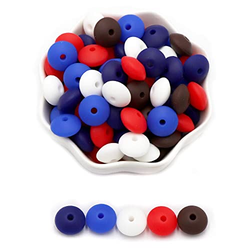 100 Stück Silikon-Abakus-Perlen, 15 mm, gemischte Farben, Silikonperlen, Untertassenperlen, bunte Linsenperle, lose Abstandshalter, Schmuckperlen, Bastelperlen für die Herstellung von Halsketten, 100 Stück Silikon-Abakus-Perlen, 15 mm, gemischte Farben, Silikonperlen, Untertassenperlen, bunte Linsenperle, lose Abstandshalter, Schmuckperlen, Bastelperlen für die Herstellung von Halsketten, von WELINK
