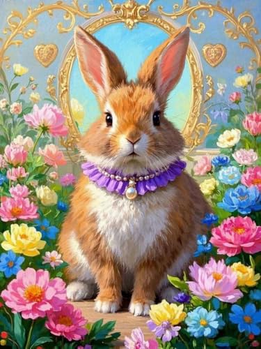 WELIWE Stickerei-Kreuzstich-Set 11CT Vorgedruckte Leinwand DIY Kunst Kreuzstich Kit für Anfänger Kinder Heimdekoration Blumenhase 40×50 cm WELIWE Stickerei-Kreuzstich-Set 11CT Vorgedruckte Leinwand DIY Kunst Kreuzstich Kit für Anfänger Kinder Heimdekoration Blumenhase 40×50 cm von WELIWE