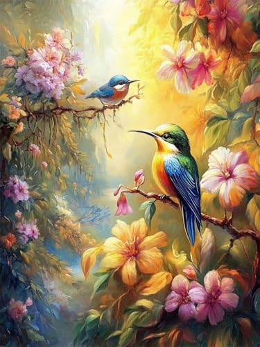 WELIWE Stickerei-Kreuzstich-Set 11CT Vorgedruckte Leinwand DIY Kunst Kreuzstich Kit für Anfänger Kinder Heimdekoration Blumenzweigvogel 40×50 cm WELIWE Stickerei-Kreuzstich-Set 11CT Vorgedruckte Leinwand DIY Kunst Kreuzstich Kit für Anfänger Kinder Heimdekoration Blumenzweigvogel 40×50 cm von WELIWE
