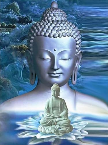 WELIWE Stickerei-Kreuzstich-Set 11CT Vorgedruckte Leinwand DIY Kunst Kreuzstich Kit für Anfänger Kinder Heimdekoration Buddha-Statue 40×50 cm WELIWE Stickerei-Kreuzstich-Set 11CT Vorgedruckte Leinwand DIY Kunst Kreuzstich Kit für Anfänger Kinder Heimdekoration Buddha-Statue 40×50 cm von WELIWE