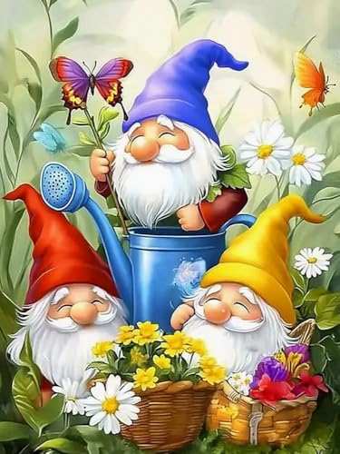 WELIWE Vorgedruckt Kreuzstich kit für Erwachsene 11CT Stickerei Set DIY Starter Stickbild Handwerk Heimdekoration Alter Mann im Garten 40×50 cm WELIWE Vorgedruckt Kreuzstich kit für Erwachsene 11CT Stickerei Set DIY Starter Stickbild Handwerk Heimdekoration Alter Mann im Garten 40×50 cm von WELIWE