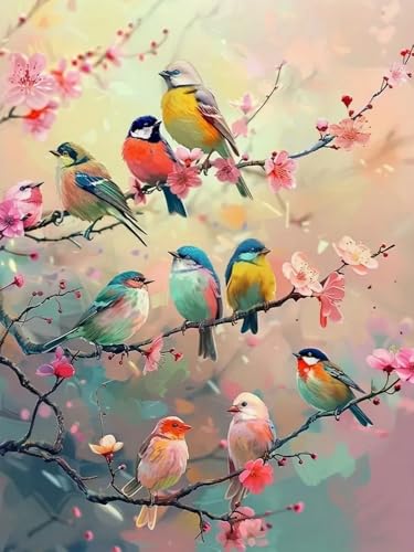 WELIWE Vorgedruckt Kreuzstich kit für Erwachsene 11CT Stickerei Set DIY Starter Stickbild Handwerk Heimdekoration Bunter Vogel 40×50 cm WELIWE Vorgedruckt Kreuzstich kit für Erwachsene 11CT Stickerei Set DIY Starter Stickbild Handwerk Heimdekoration Bunter Vogel 40×50 cm von WELIWE