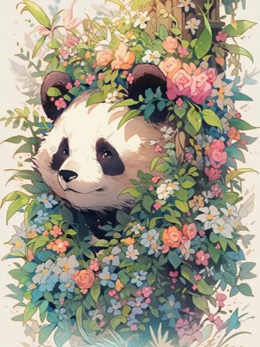 WELIWE Vorgedruckt Kreuzstich kit für Erwachsene 11CT Stickerei Set DIY Starter Stickbild Handwerk Heimdekoration Panda 40×50 cm WELIWE Vorgedruckt Kreuzstich kit für Erwachsene 11CT Stickerei Set DIY Starter Stickbild Handwerk Heimdekoration Panda 40×50 cm von WELIWE