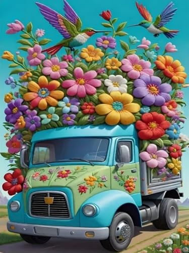 WELIWE Vorgedruckt Kreuzstich kit für Erwachsene 11CT Stickerei Set DIY Starter Stickbild Handwerk Heimdekoration Schwimmwagen 40×50 cm WELIWE Vorgedruckt Kreuzstich kit für Erwachsene 11CT Stickerei Set DIY Starter Stickbild Handwerk Heimdekoration Schwimmwagen 40×50 cm von WELIWE