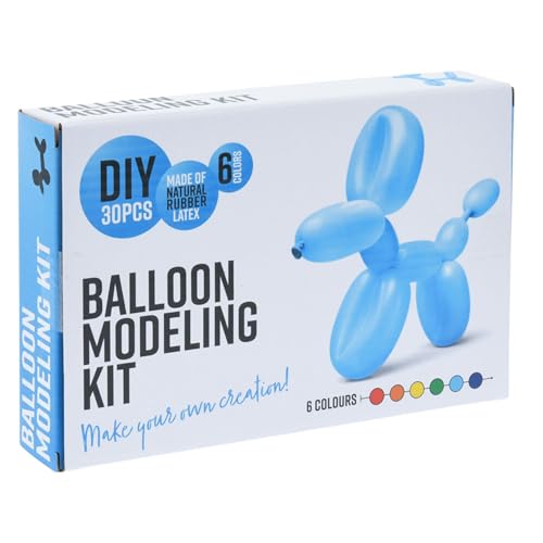 Ballonmodellier-Set: 30 bunte Regenbogenballons mit Pumpe für Partys und kreative Veranstaltungen von WELL HOME MOBILIARIO & DECORACIÓN