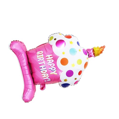 1 x Tortenballon, Aluminiumfolie, für Hochzeit, Happy Birthday, Party, Dekoration, Babyparty, Standfuß, Aluminiumballon von WELLDOER